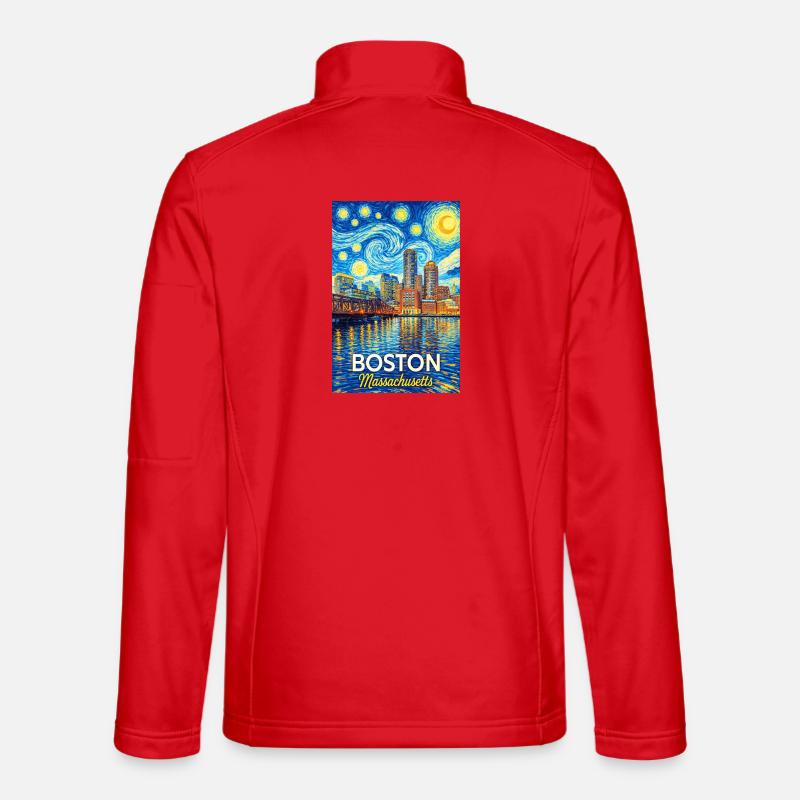 Boston, Massachusetts - Unisex Softshelljacke - Rot