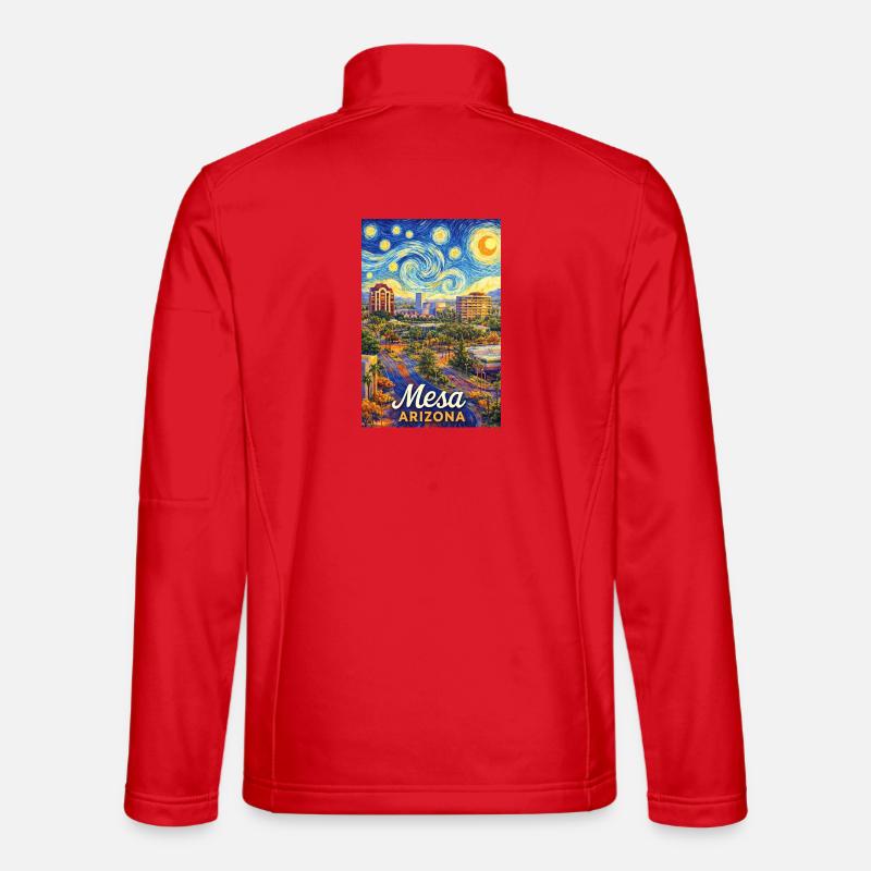 Mesa, Arizona - Unisex Softshell Jacket - red