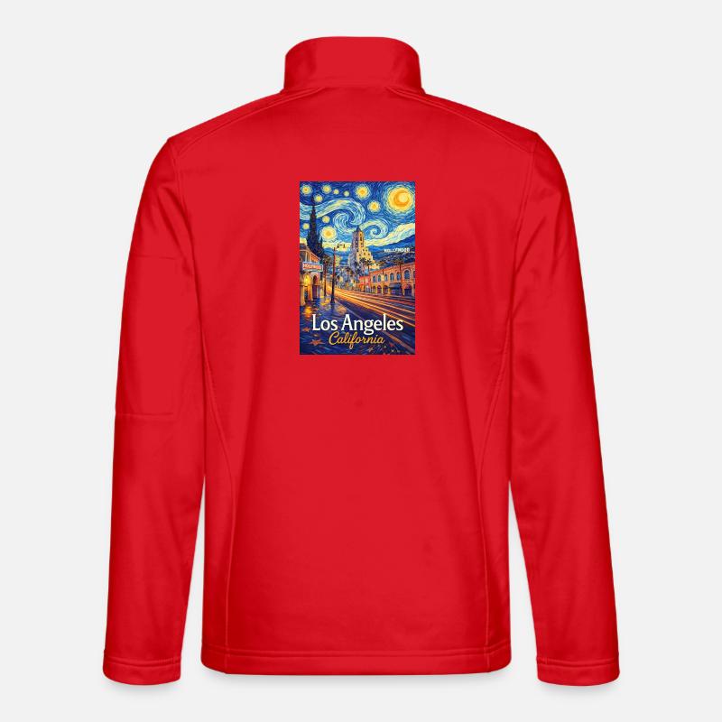 Los Angeles California - Unisex Softshelljacke - Rot