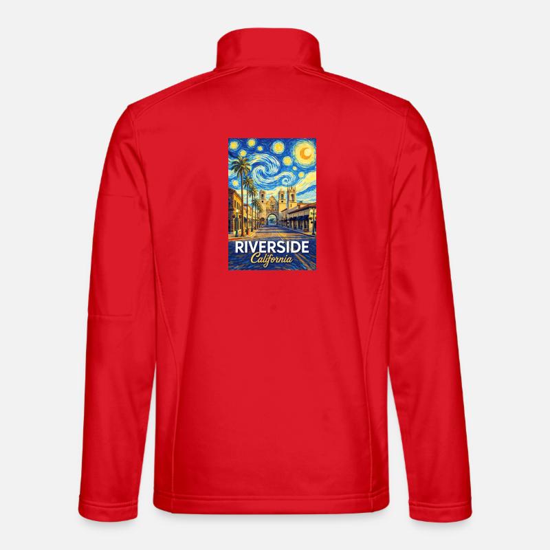 Riverside, Kalifornien - Unisex Softshelljacke - Rot