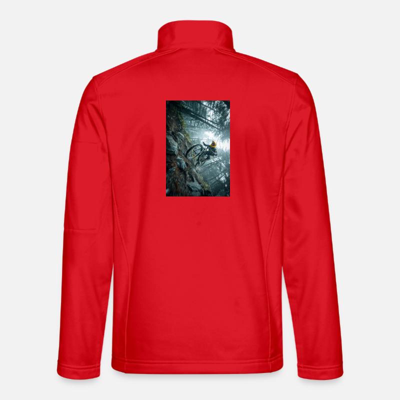 Winter Forest MTB Quest - Unisex Softshell Jacket - red