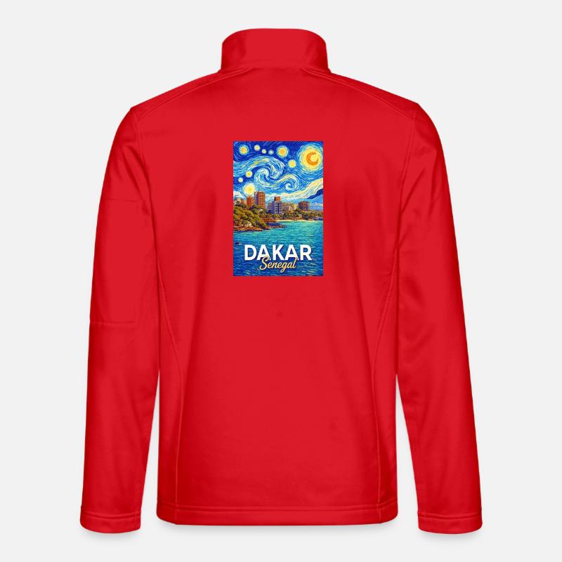 Dakar Senegal Starry Sky Coast Unisex Softshell Jacket