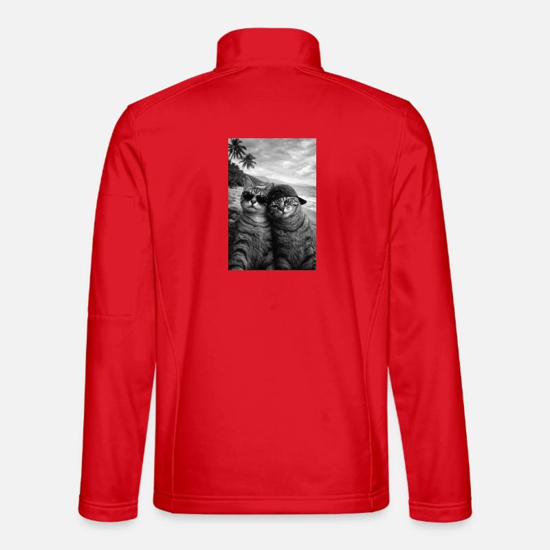Cat Beach Duo solbriller - Unisex softshelljakke - rød