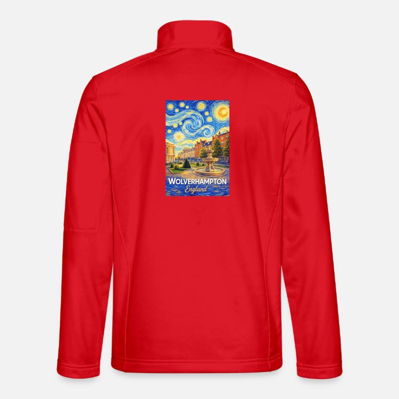 Wolverhampton England Sternennacht - Unisex Softshelljacke - Rot