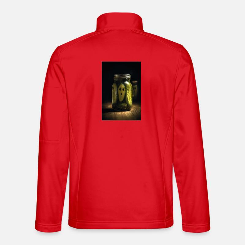 Geister im Glas - Unisex Softshelljacke - Rot