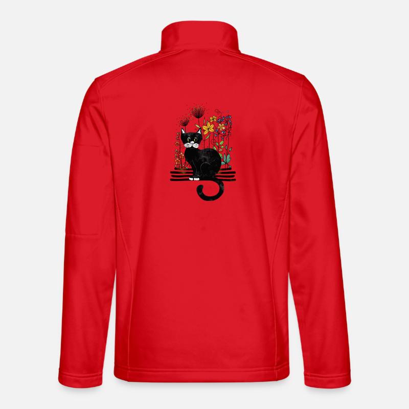 chat - Veste en tissu softshell Unisexe - rouge