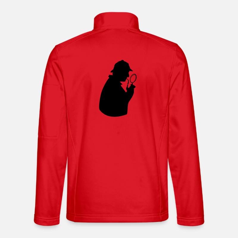sherlock holmes 147255 - Unisex Softshelljacke - Rot