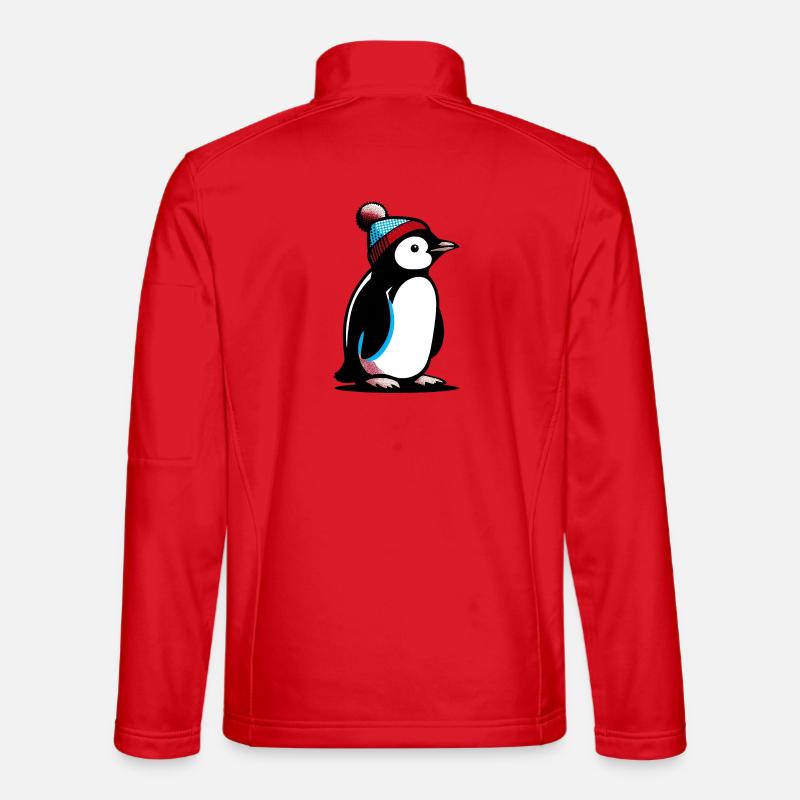 Pinguin - Unisex Softshelljacke - Rot