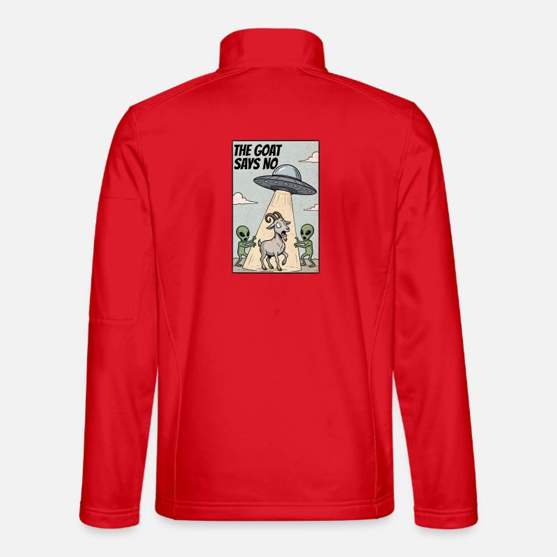 La chèvre dit non Veste en tissu softshell Unisexe