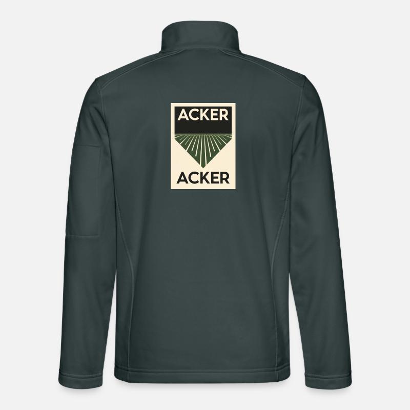 Acker minimalitisch 1930 Poster Unisex Softshelljacke