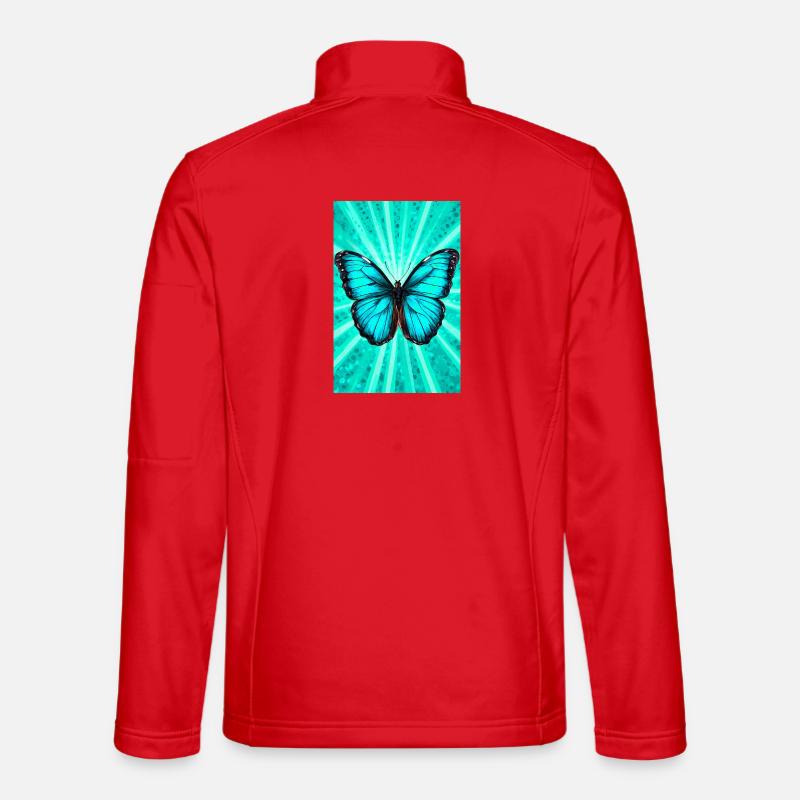 Schmetterling - Unisex Softshelljacke - Rot
