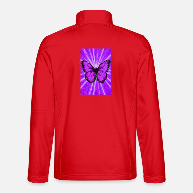 butterfly - Unisex Softshell Jacket - red