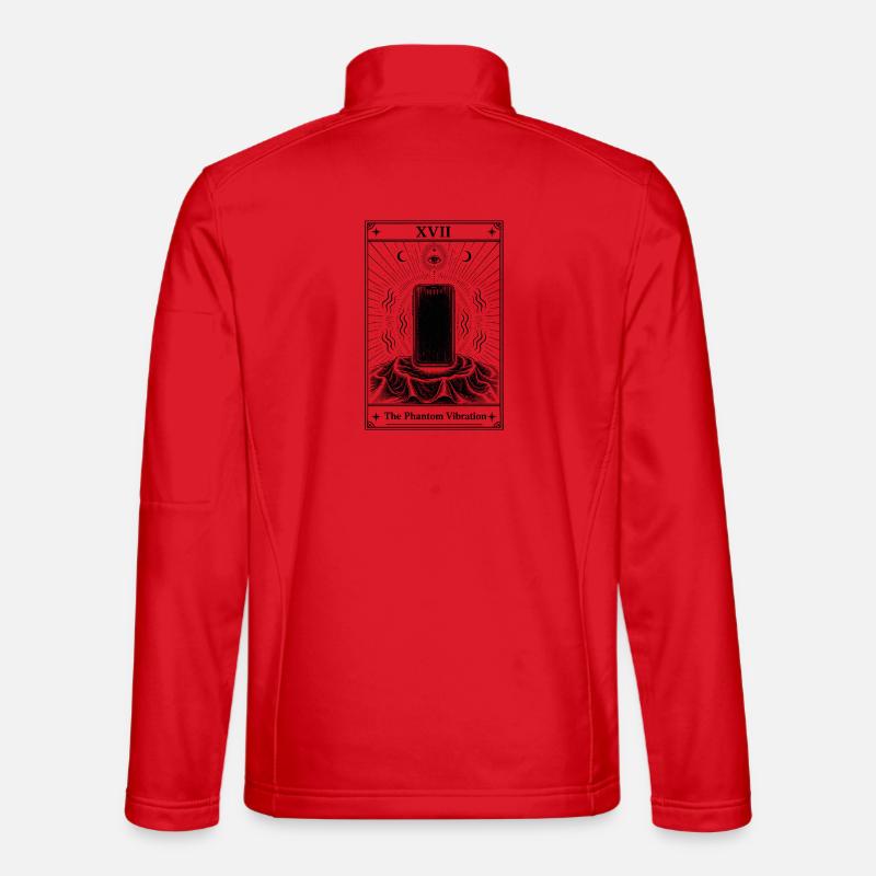 Phantom Vibration | Tarot Card Everyday - Unisex Softshell Jacket - red