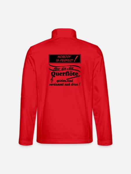Fanfahrenzug, Spielmannszug,Querflöte...(25) - Unisex Softshelljacke - Rot