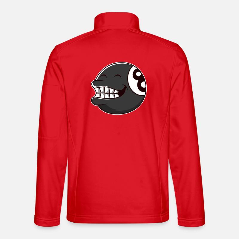 Billiard Ball 8 - Unisex Softshell Jacket - red