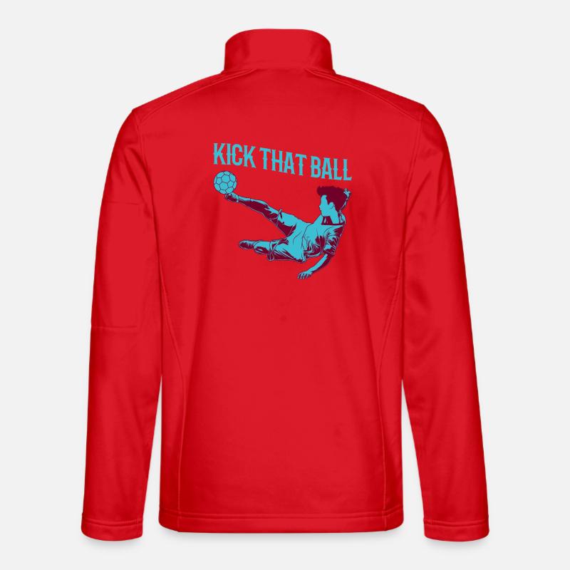 Soccer boy - Unisex Softshell Jacket - red