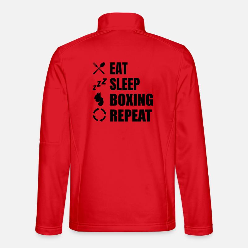 Boxen Routine - Unisex Softshelljacke - Rot