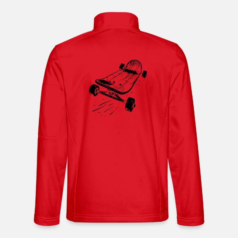 Skateboard - Veste en tissu softshell Unisexe - rouge