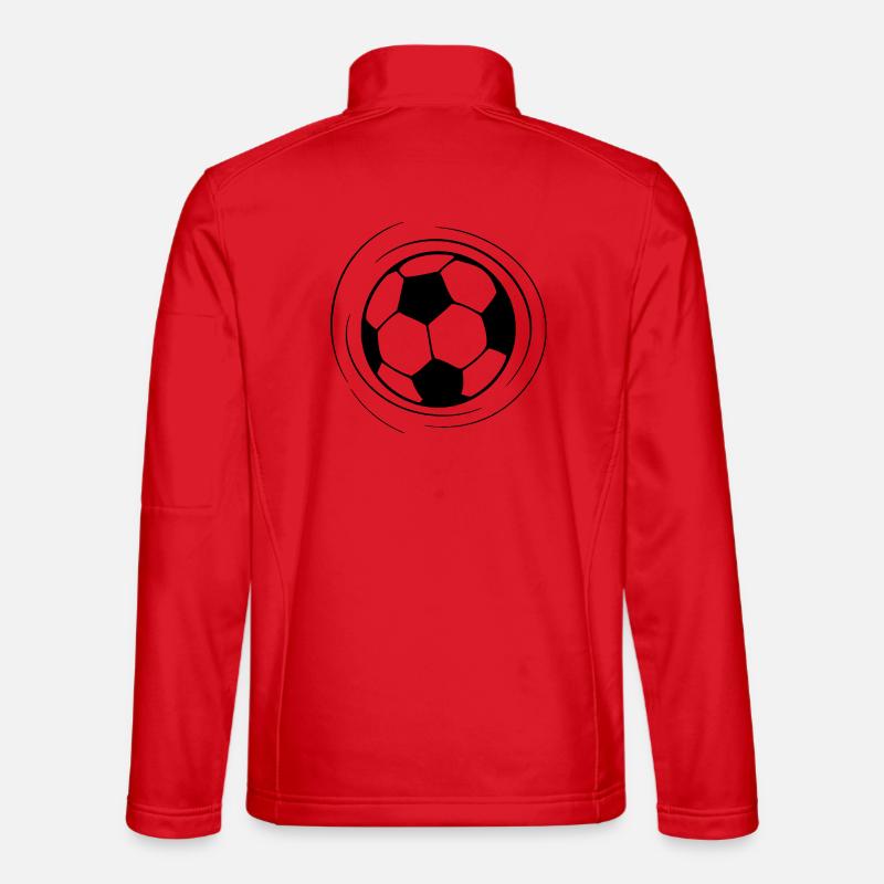 Fußball Line Art Unisex Softshelljacke