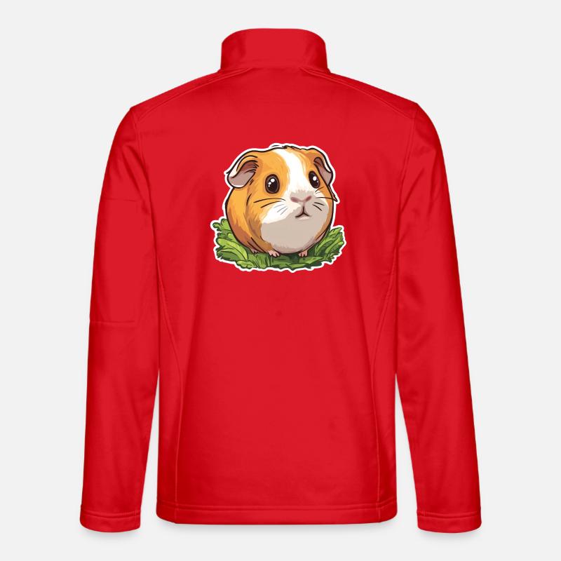 Meerschweinchen - Unisex Softshelljacke - Rot