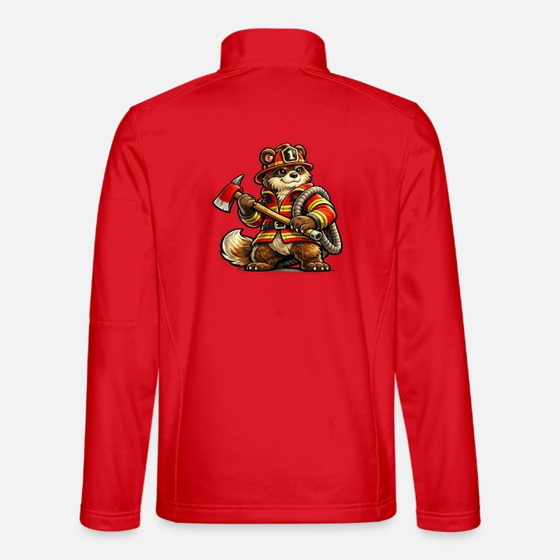 Fire Brigade Bär - Unisex Softshell Jacket - red