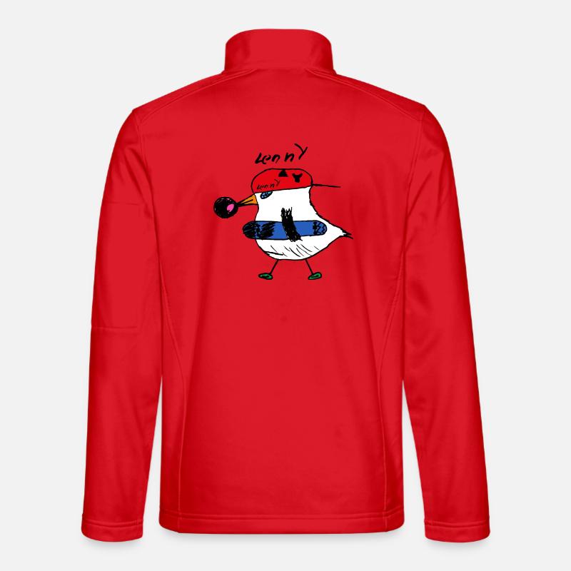 Lenny's Skater Chicken - Unisex Softshell Jacket - red