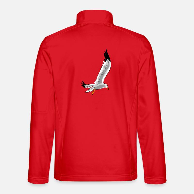 fliegende moewe vogel Unisex Softshelljacke