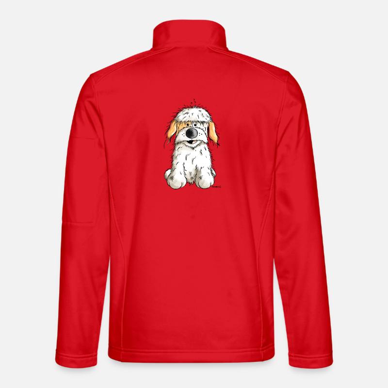 Funny Havanese - Unisex Softshell Jacket - red