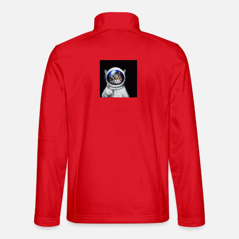 astro cat - Unisex Softshell Jacket - red