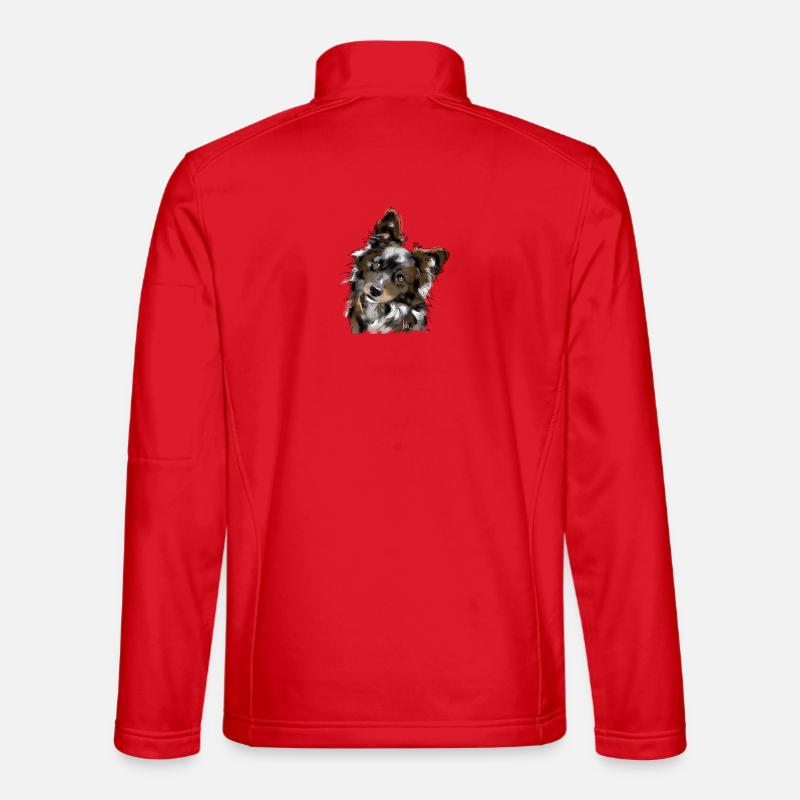 Australian Shepherd - Unisex Softshell Jacket - red