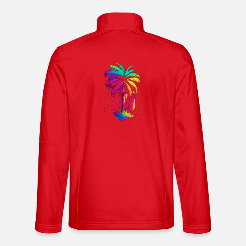 Palm tree - Unisex Softshell Jacket - red