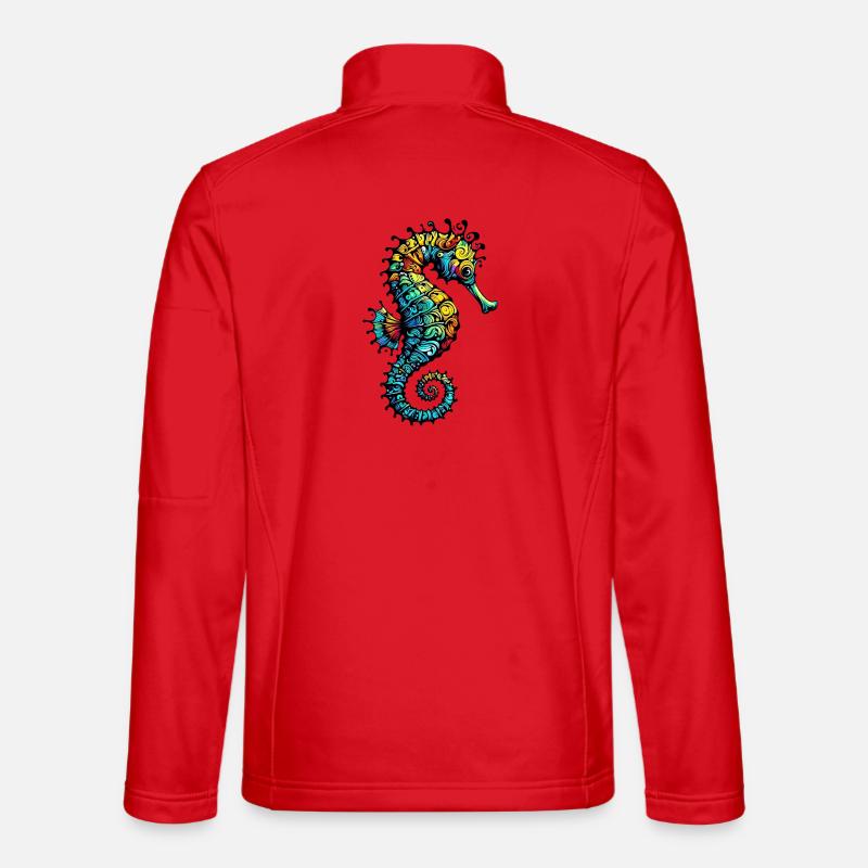 Seahorse - Unisex Softshell Jacket - red