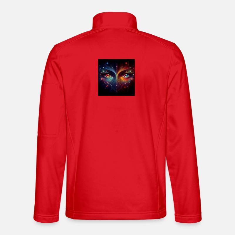 Augen 4 - Unisex Softshelljacke - Rot