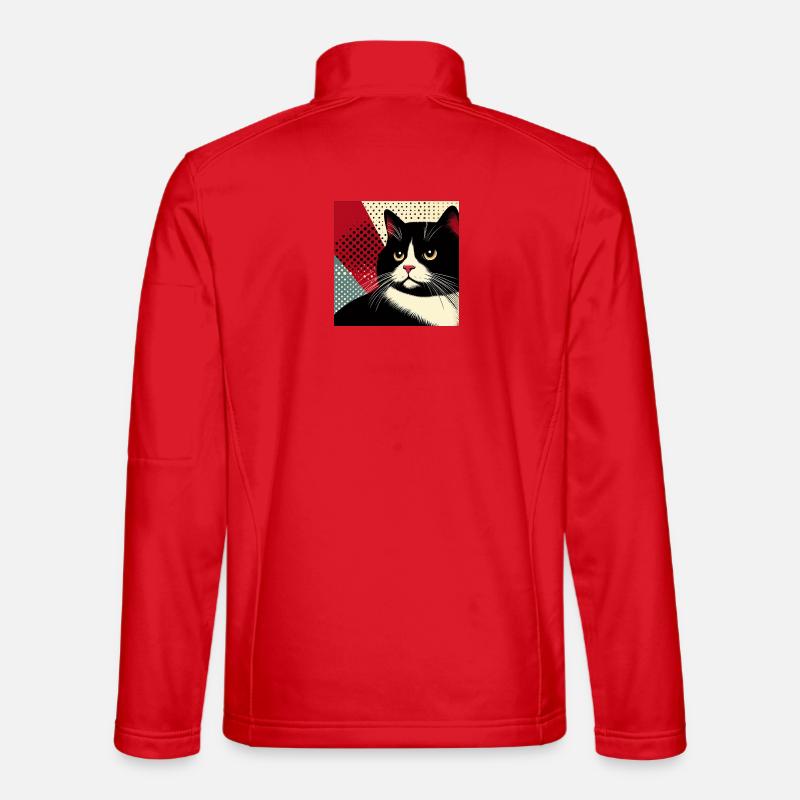 Cat 1 1 - Unisex Softshell Jacket - red
