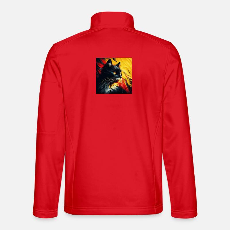 Cat 2 1 - Unisex Softshell Jacket - red