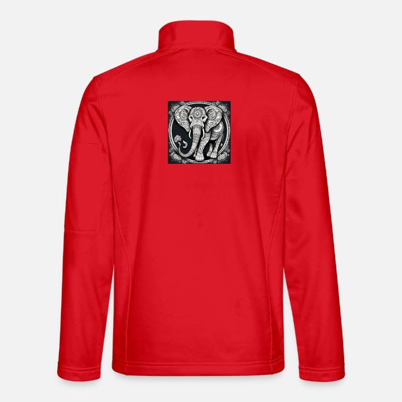 Elephant - Unisex Softshell Jacket - red