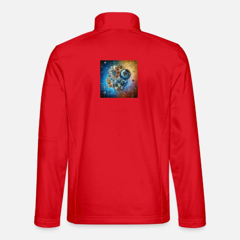 Cosmic Clockwork Fusion Unisex Softshell Jacket