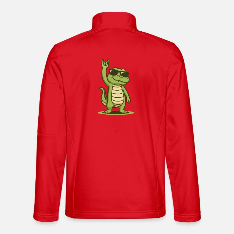 Rock’n’Roll Krokobaby - Unisex Softshelljacke - Rot