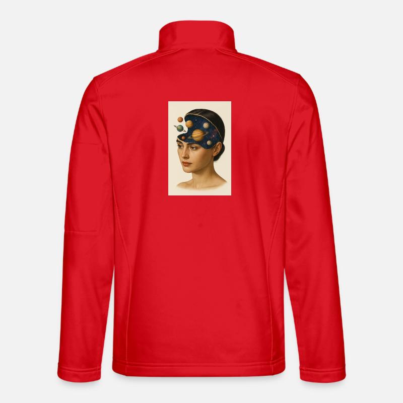 L’ de l’astronomie - Veste en tissu softshell Unisexe - rouge