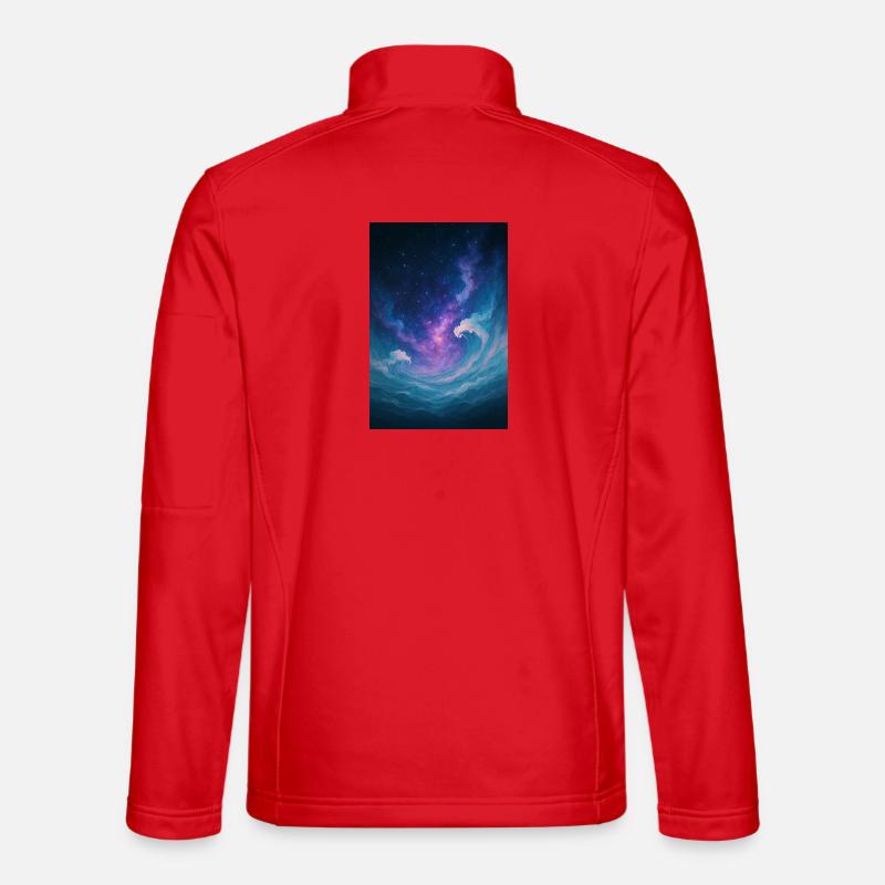 The Wave Universe - Unisex Softshell Jacket - red