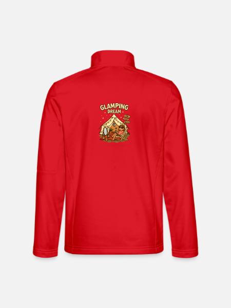Glamping Dream Festival Queen Diva Style Femmes - Veste en tissu softshell Unisexe - rouge - Dos
