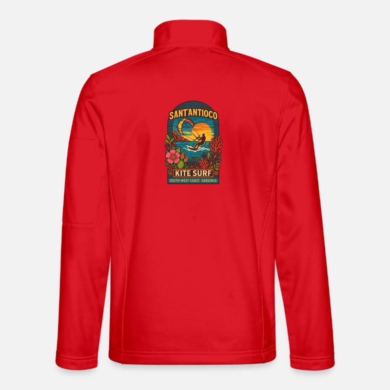 SANTANTIOCO_KITE_SURF - Unisex Softshelljacke - Rot