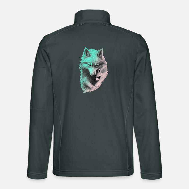 🐺 🦝 Gemeinsame Stille Unisex Softshelljacke
