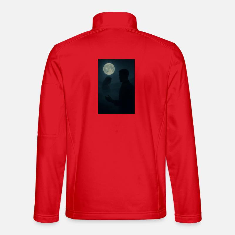 Moon Night Relationship Unisex Softshell Jacket