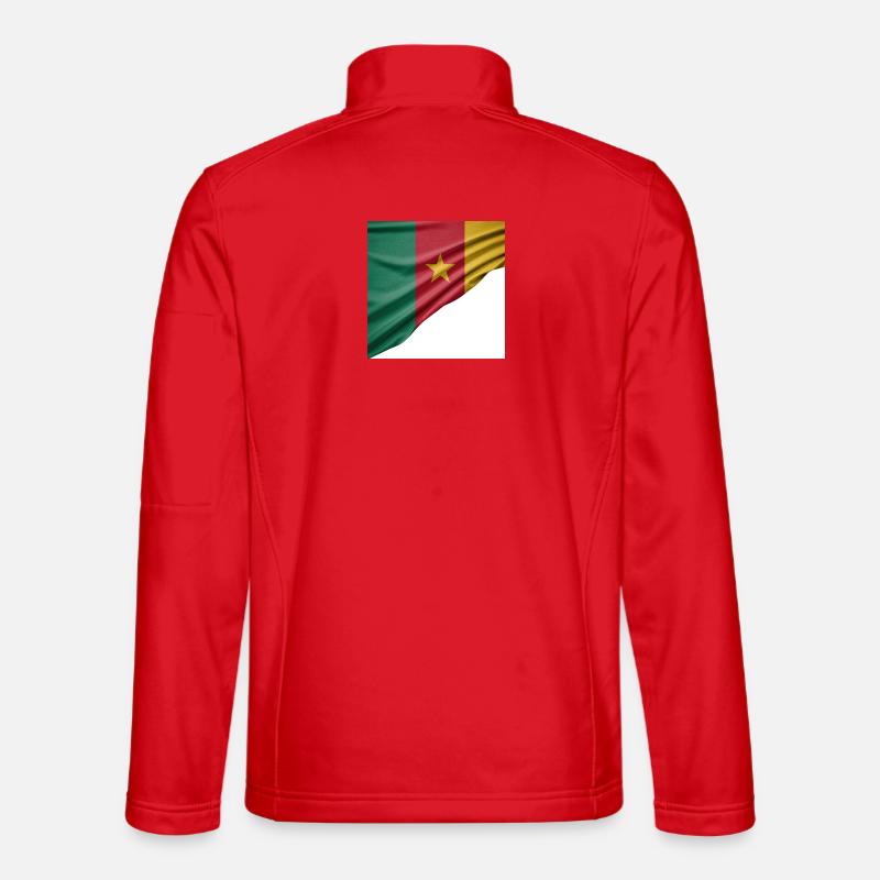 drapeaux du Cameroun Veste en tissu softshell Unisexe