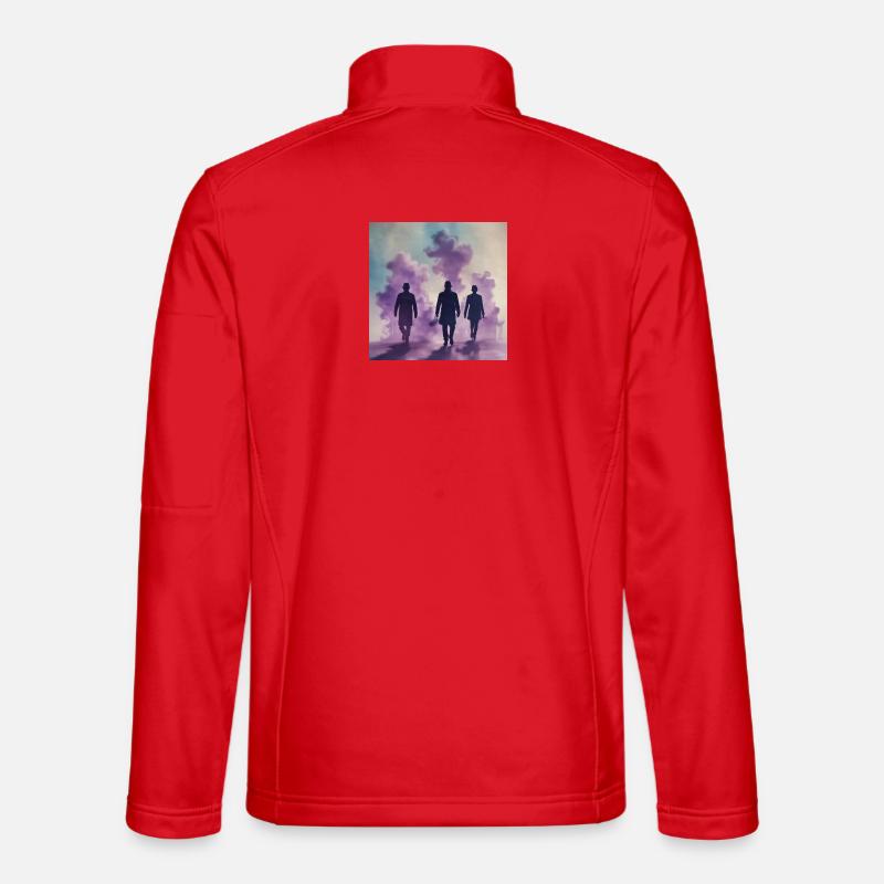 Meine dunkle Seite - Unisex Softshelljacke - Rot