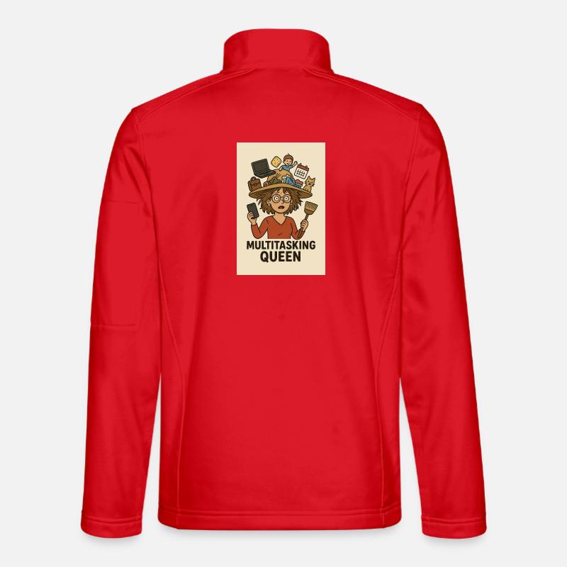 Multitasking Queen - Unisex Softshell Jacket - red