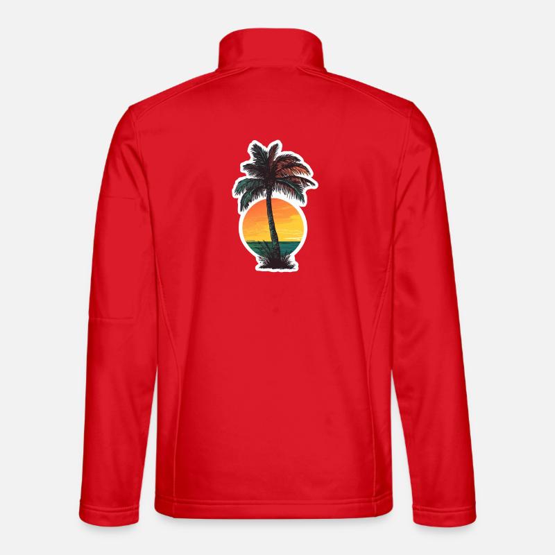 Palm tree - Unisex Softshell Jacket - red