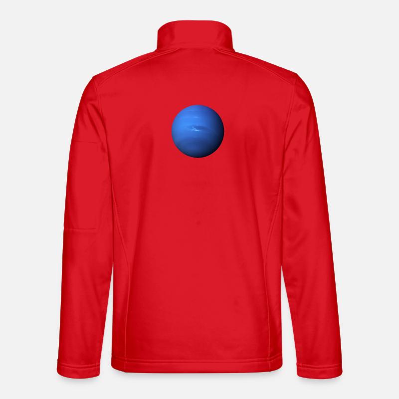 Neptune - Planet Neptune - Unisex Softshell Jacket - red