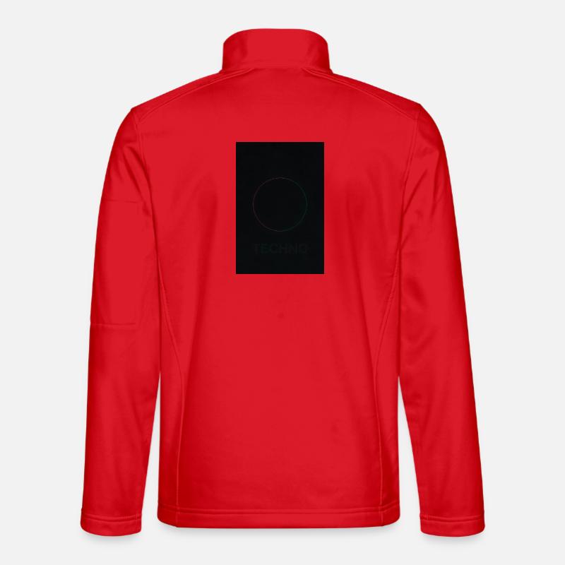 Techno in neon light - Unisex Softshell Jacket - red